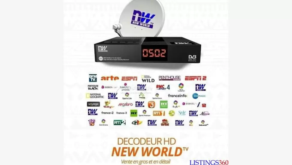 New world tv décodeur